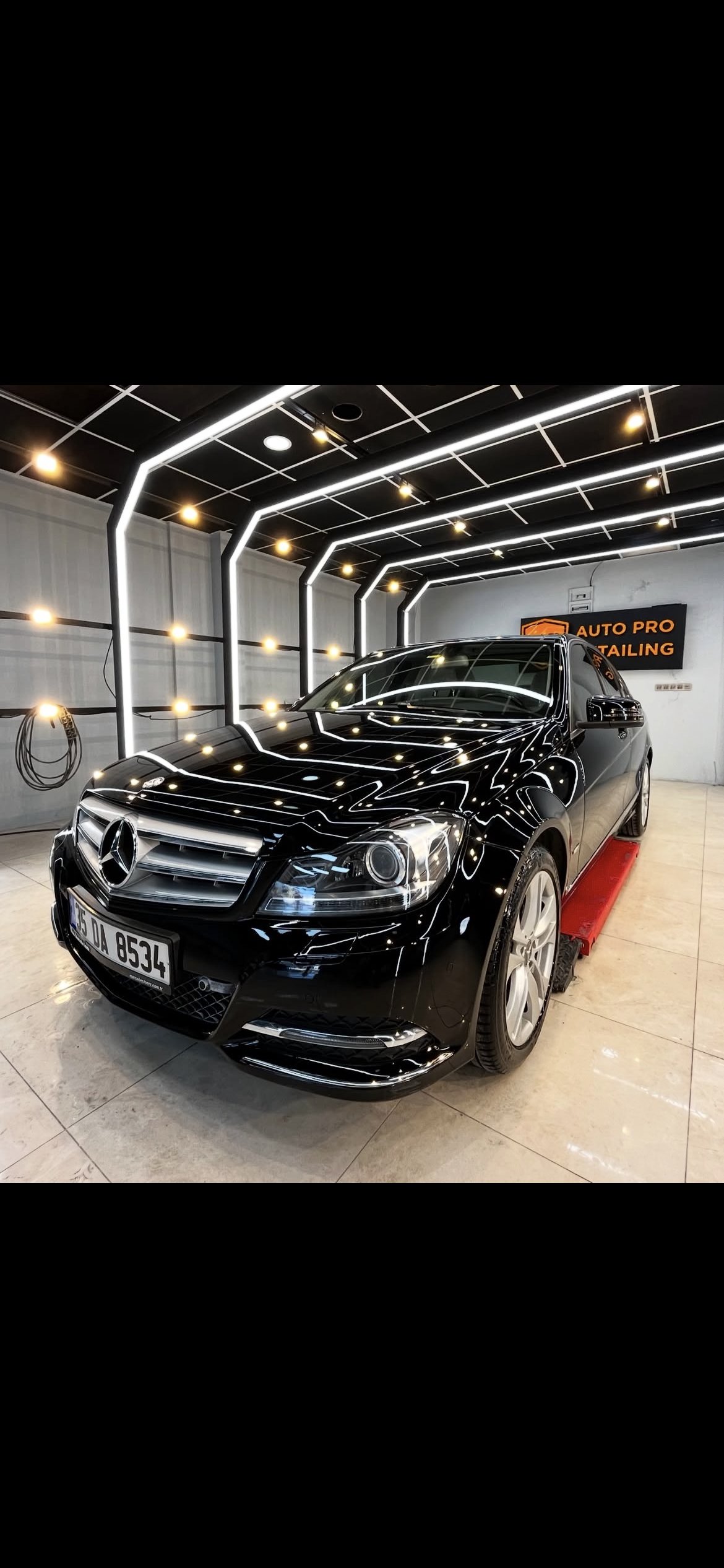 Mercedes C Serisi - detaylı cila ve seramik kaplama sonrası